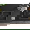 Mexen Mario granitový dřez 2-komorový 820 x 436 mm, černý skvrnitý, černý sifon - 6504822000-76-B