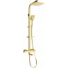 Mexen CQ62 sada vanových a sprchových s dešťovou a termostatickou baterií, zlatý - 779106295-50