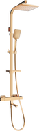 Mexen CQ62 sada vanová-sprchová s dešťovou sprchou a termostatickou baterií, růžové zlato - 779106295-60