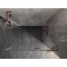 Mexen Lunar L Duo sprchový kout pravý otevírací 75 x 70 cm, transparentní, růžové zlato - 834L-075P-070L-60-00