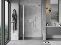 Mexen Mist sprchové dveře otevírací 150 cm, transparentní, chrom - 8A4-150-001-01-00
