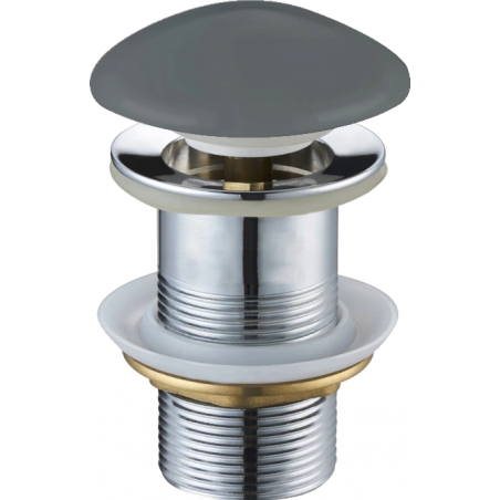 Mexen uzávěr klik-klak kulatý, tmavě šedý keramický mat - 79910-71