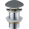 Mexen uzávěr klik-klak kulatý, tmavě šedý keramický mat - 79910-71