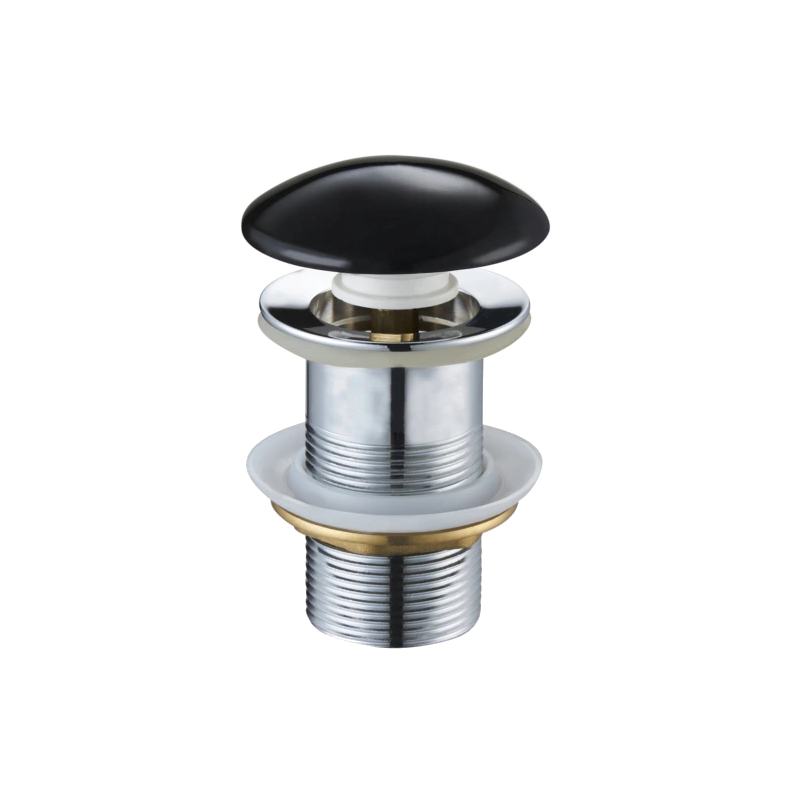 Mexen zátka klik-klak kulatá, černá keramický lesk - 79910-75