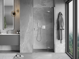 Mexen Mist-H sprchové dveře otočné pravé 80 cm, transparentní, chrom - 8A5-080-000-01-00-P