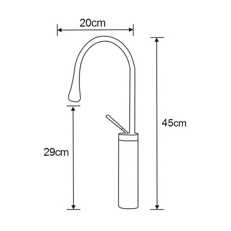Mexen Dorado umyvadlová baterie, chrom - 747310-00