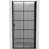 Mexen Mist-B pravé sprchové dveře, výklopné, 100 cm, černá mřížka, černé - 8A2-100-000-70-77-P