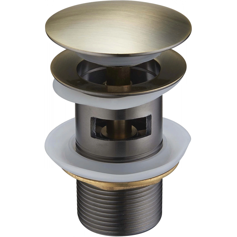 Mexen korek klik-klak kulatý s přepadem, antická mosaz - 79920-40