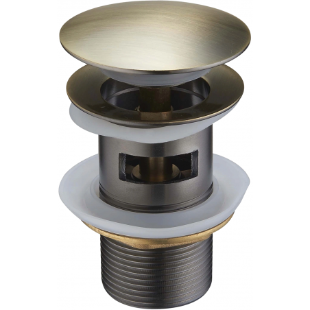 Mexen korek klik-klak kulatý s přepadem, antická mosaz - 79920-40