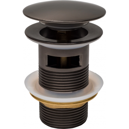 Mexen kulatý klik-klak z přepadem, grafit - 79920-66