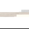 Mexen Hirera Bílý glazovaný rektifikovaný gres G1, dlaždice imitující dřevo pro podlahy a stěny 120 x 20 cm, matná