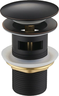 Mexen korek klik-klak kulatý s přepadem, černý antický - 79920-79