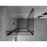 Mexen Mist-B sprchový kout otevírací levý 80 x 80 cm, černý rám, černý - 8A2T-080-080-70-70-L