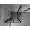 Mexen Mist-B Duo sprchový kout s otočnými dveřmi 90 x 90 cm, černá mřížka, černá - 8A2-090L-090P-70-77