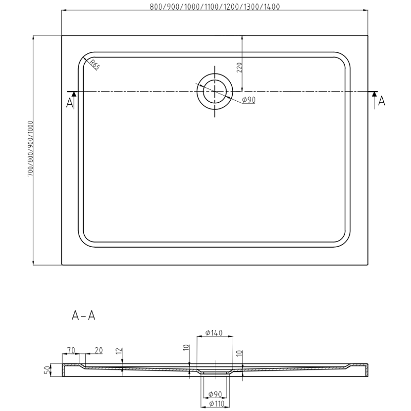 Mexen Roma sprchový kout otevírací 100 x 90 cm, transparentní, chrom + vanička Flat - 854-100-090-01-00-4010