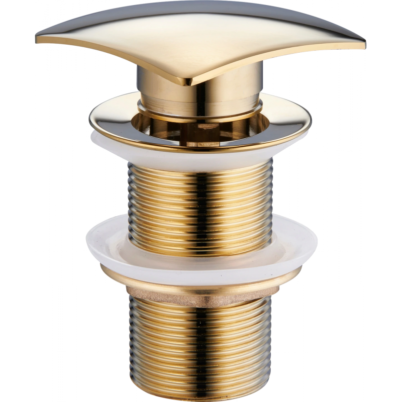 Mexen klik-klak čtvercový uzávěr, zlatý - 79916-50