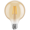 Mexen Vintis LED žárovka s uhlíkovým vláknem E27, G95, 6W, Teplá - 2200K, 600 lm, jantarová - L157-E27-0622-50
