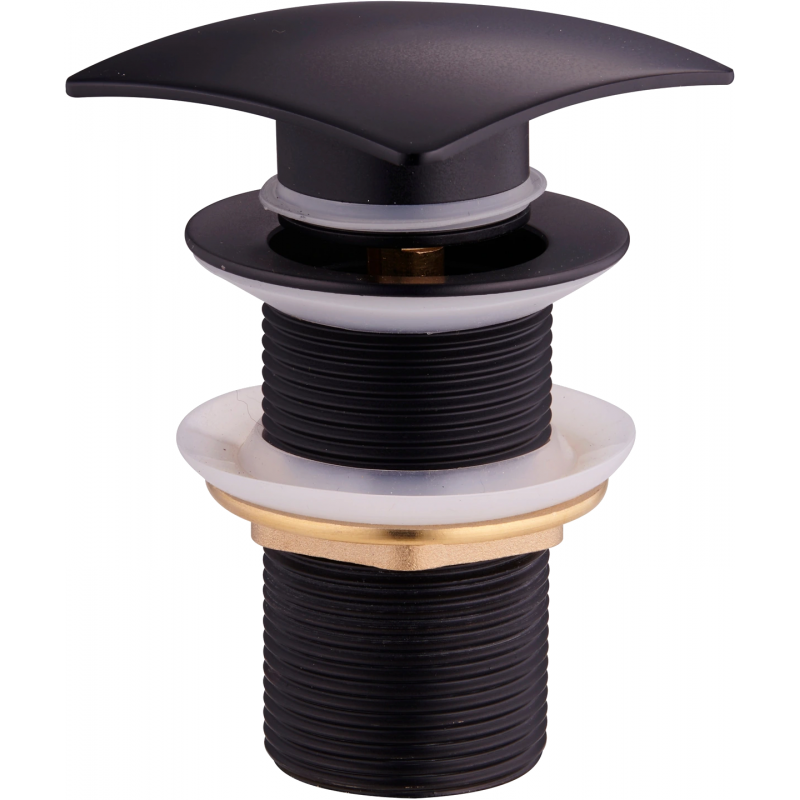 Mexen uzávěr klik-klak čtvercový, černý - 79916-70