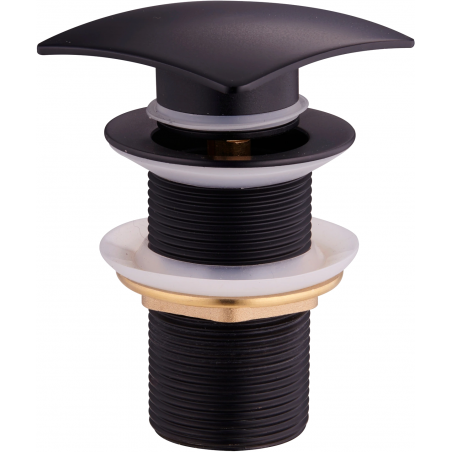 Mexen uzávěr klik-klak čtvercový, černý - 79916-70