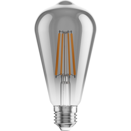 Mexen Vintis Žárovka filament LED E27, ST64, 8W, Teplá - 2200K, 600 lm, kouřová - L152-E27-0822-70