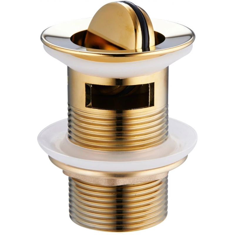 Mexen otočný klik-klak uzávěr s přepadem, zlatý - 79923-50