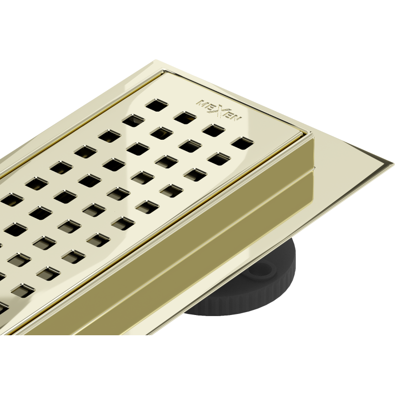 Mexen Flat 360° M08 otočný lineární odtok 70 cm, zlatý - 1525070-40