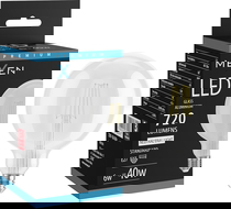 Mexen Vintis LED filamentová žárovka E27, G125, 6W, Neutrální - 4000K, 720 lm, čirá - L158-E27-0640-00