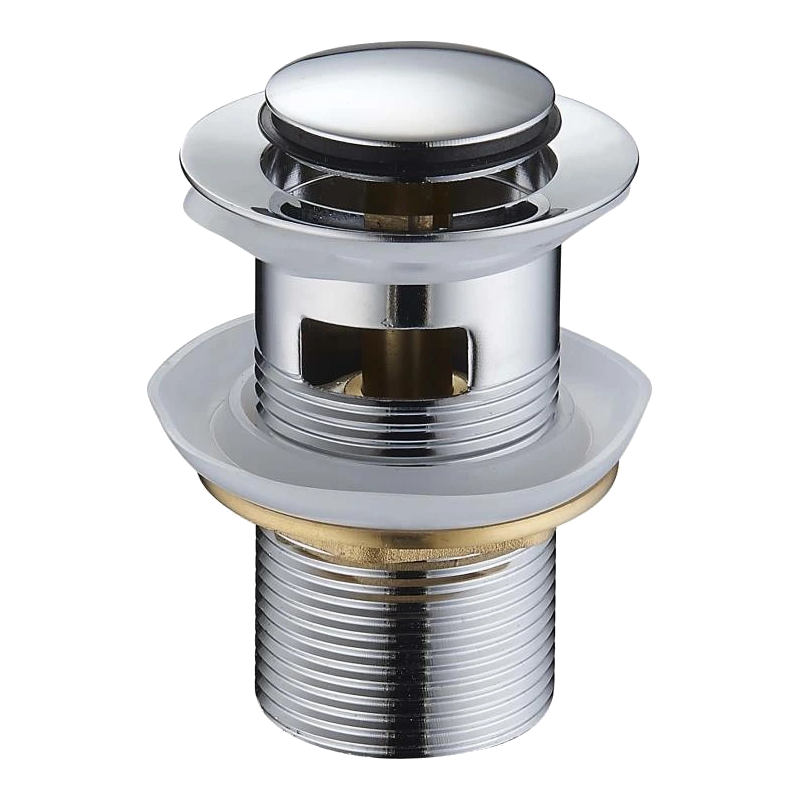 Mexen korek klik-klak malý kulatý s přepadem, chrom - 79925-00