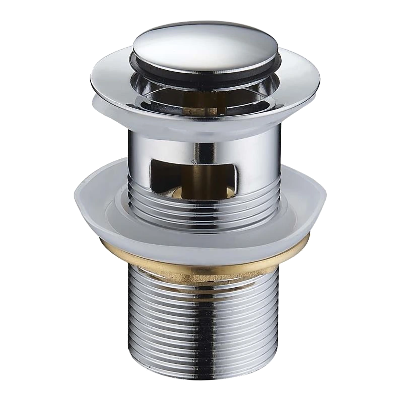 Mexen malá kulatá klik-klak zátka s přepadem, chrom - 79925-00