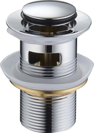 Mexen korek klik-klak malý kulatý s přepadem, chrom - 79925-00