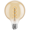 Mexen Vintis Žárovka filament spirála LED E27, G95, 4W, Teplá - 2200K, 360 lm, jantarová - L167-E27-0422-50