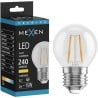 Mexen Vintis LED žárovka s vlákny E27, G45, 2W, Teplá - 2700K, 240 lm, čirá - L156-E27-0227-00