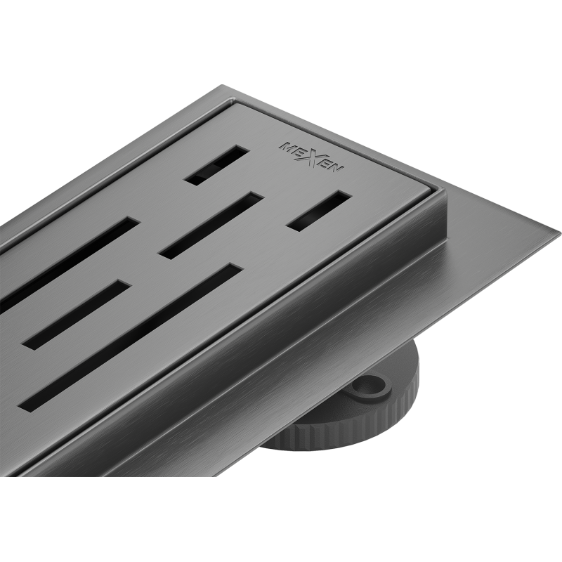 Mexen Flat 360° M01 otočný liniový odtok 70 cm, kartáčovaný gun gray - 1E20070-40