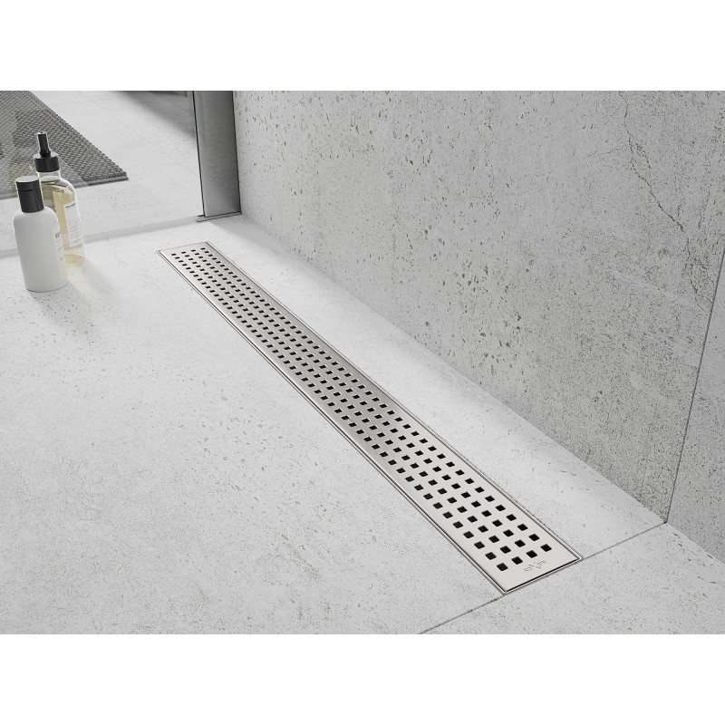 Mexen Flat 360° M08 otočný lineární odtok 80 cm, inox - 1025080-40