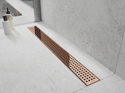 Mexen Flat M08 liniový odtok 70 cm, růžové zlato - 1625070-15