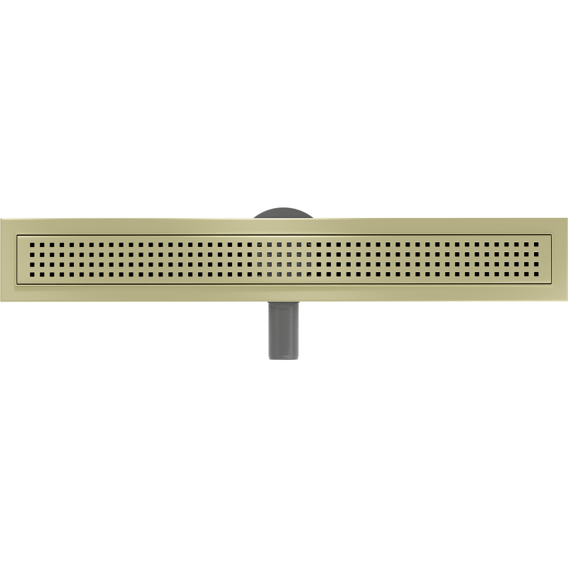 Mexen Flat 360° M08 otočný lineární odtok 50 cm, zlatý kartáčovaný - 1A25050-40