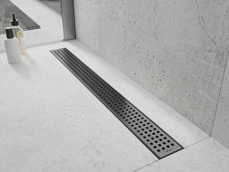 Mexen Flat 360° M08 otočný lineární odtok 80 cm, kartáčovaný gun metal šedý - 1E25080-40