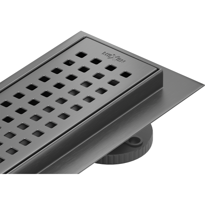 Mexen Flat 360° M08 lineární otočný odtok 90 cm, kartáčovaná gun gray - 1E25090-40