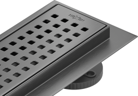 Mexen Flat 360° M08 otočný lineární odtok 100 cm, gun gray kartáčovaný - 1E25100-40