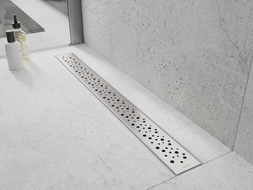 Mexen Flat M12 kryt na liniový odtok 80 cm, inox - 1021080