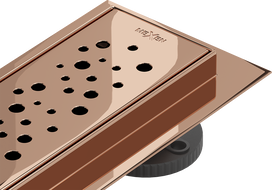 Mexen Flat M12 liniový odtok 60 cm, růžové zlato - 1621060-15