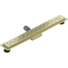 Mexen Flat M12 liniový odtok 70 cm, zlatý kartáčovaný - 1A21070-15