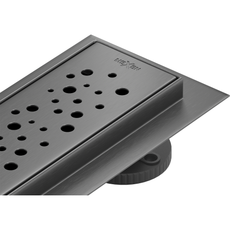 Mexen Flat 360° M12 otočný lineární odtok 70 cm, kartáčovaný gun gray - 1E21070-40