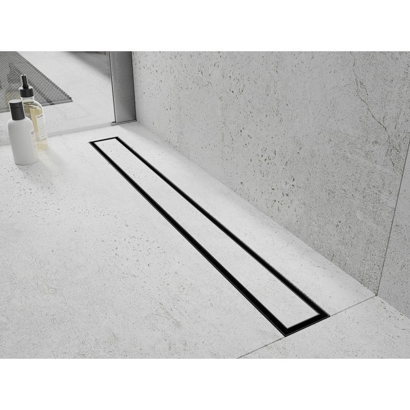 Mexen Flat M13 krycí deska 2v1 pro lineární odtok 80 cm, černá - 1719080