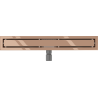 Mexen Flat M13 lineární odtok 2v1 60 cm, růžové zlato - 1610060-15