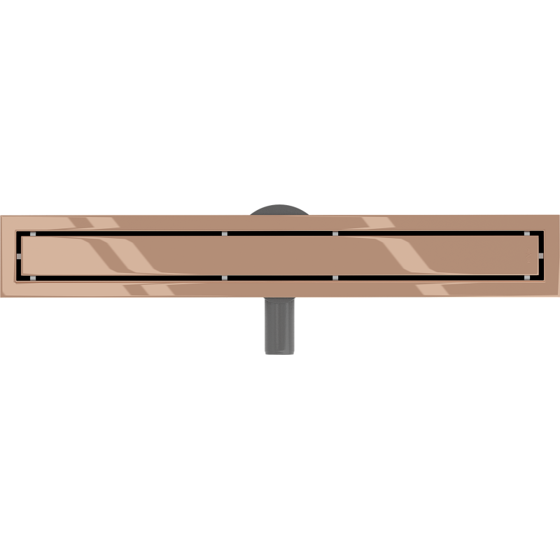 Mexen Flat 360° M13 otočný liniový odtok 2v1 70 cm, růžové zlato - 1610070-40