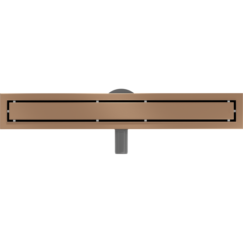 Mexen Flat 360° M13 otočný lineární odtok 2v1 50 cm, kartáčovaná měď - 1C10050-40
