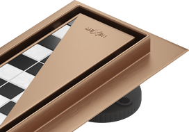 Mexen Flat M13 liniový odtok 2v1 100 cm, kartáčovaná měď - 1C10100-15