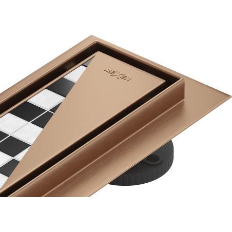 Mexen Flat M13 lineární odtok 2v1 160 cm, kartáčovaná měď - 1C10160