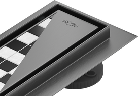 Mexen Flat 360° M13 otočný lineární odtok 2v1 80 cm, kartáčovaný gun gray - 1E10080-40